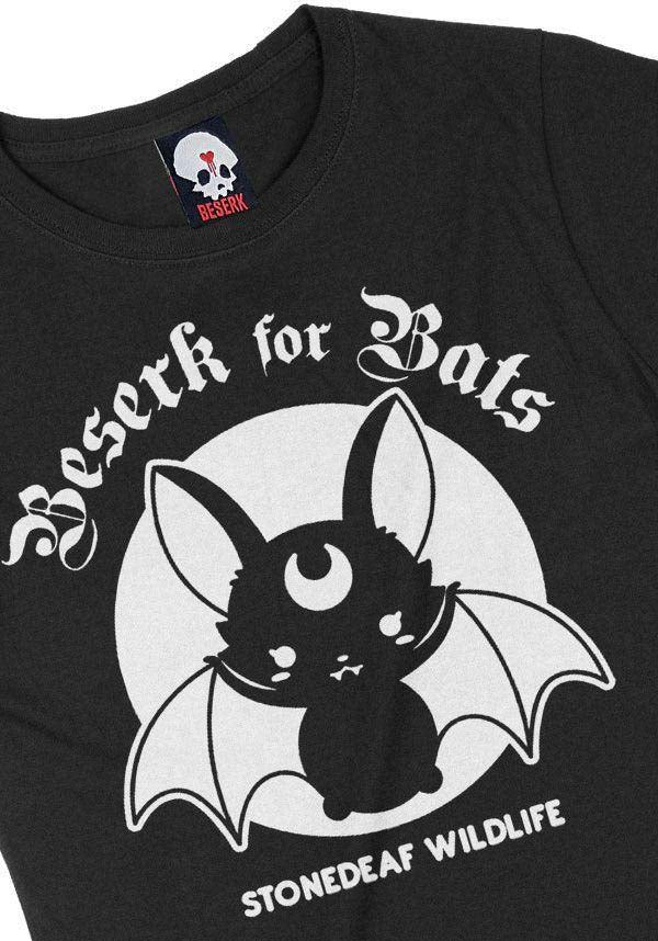 STONEDEAF CHARITY - Beserk for Bats Ladies Fitted T-Shirt