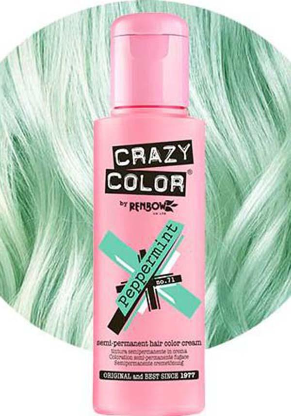 Crazy Colour Semi - permanent Peppermint Green Hair Dye