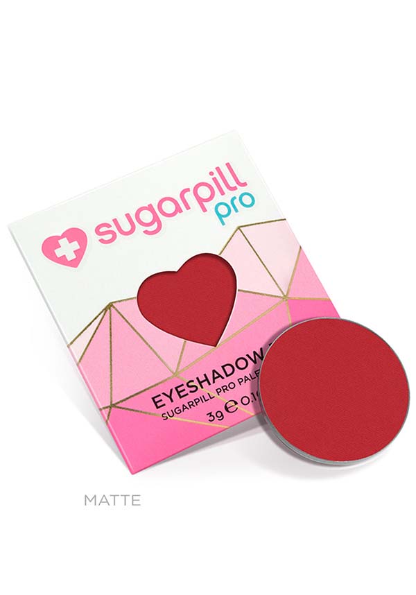 Love+ PRO PAN Bright Matte Red Eyeshadow - Single Pan Refill