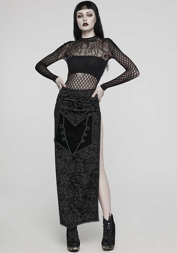 Punk Rave Super Elastic Thorn Mesh Cutout Mini Dress