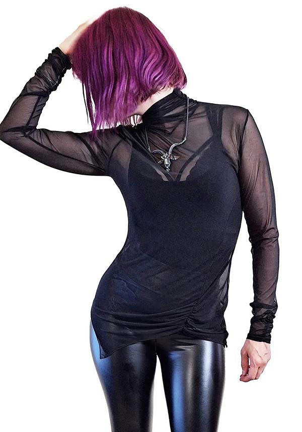 Minerva Mesh Long Sleeve Women's Fashion Top