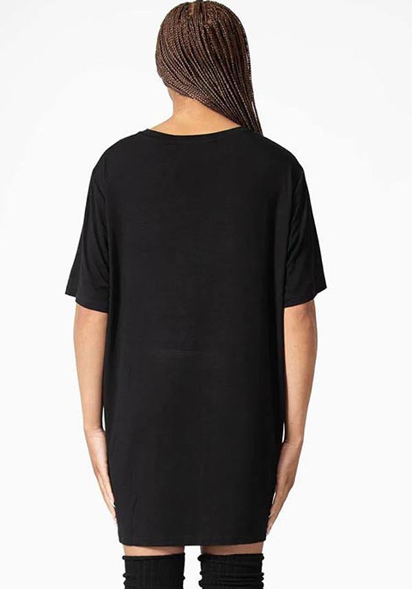 Magic Rest Soft & Stretch T-Shirt Dress with Inspiring Print
