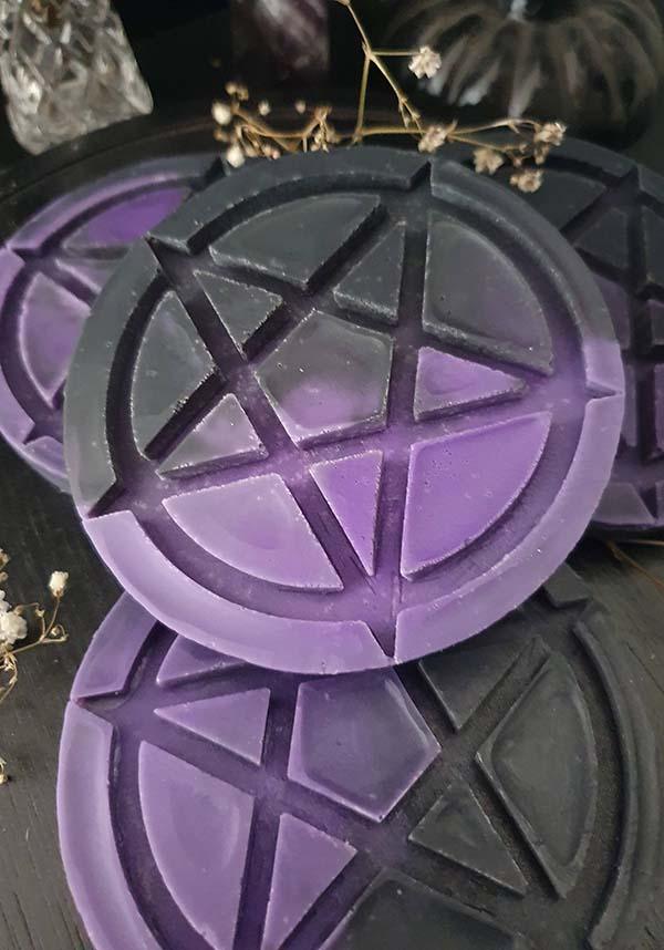 Enchanting Pentagram Wax Melt in Black Amber & Lavender Fragrance
