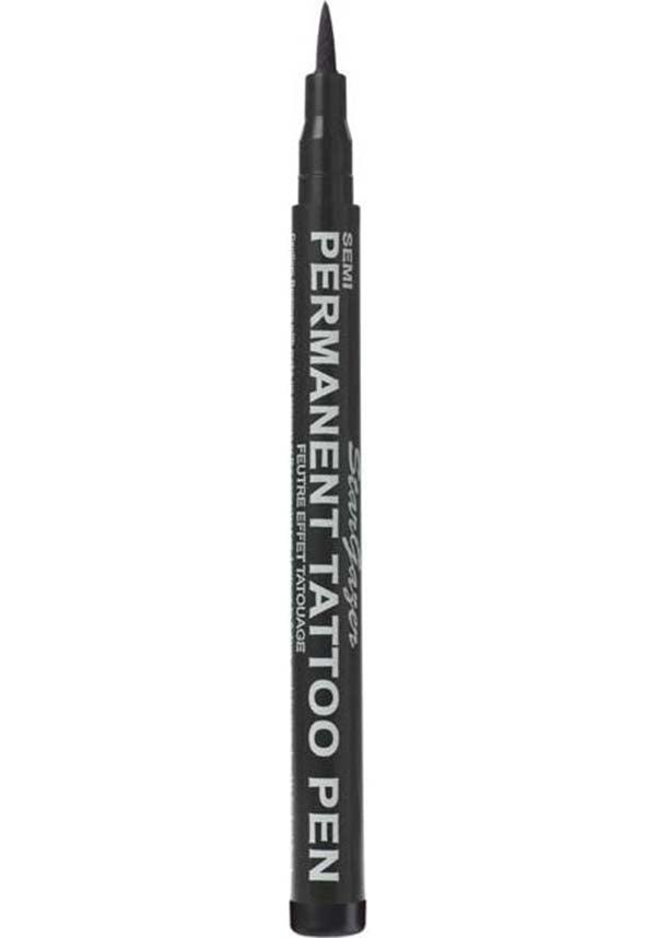 Black Semi-Permanent Tattoo Pen for Long-Lasting Skin Designs