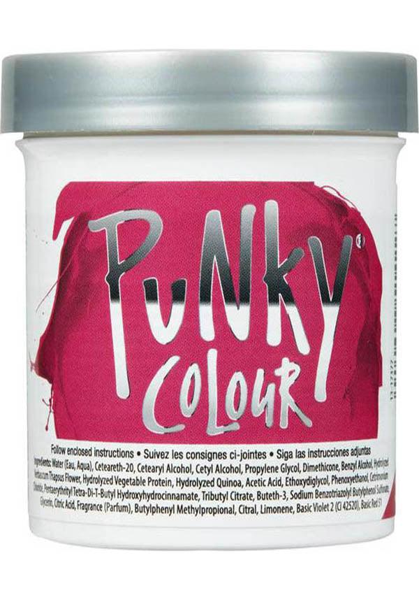 Punky Rose Red Semi - Permanent Vegan Hair Colour with Strawberry Flavor