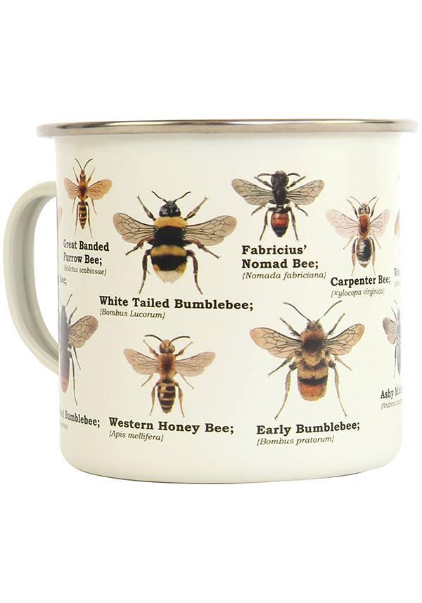 Bee - Stylish Enamel Mug for Bee Lovers