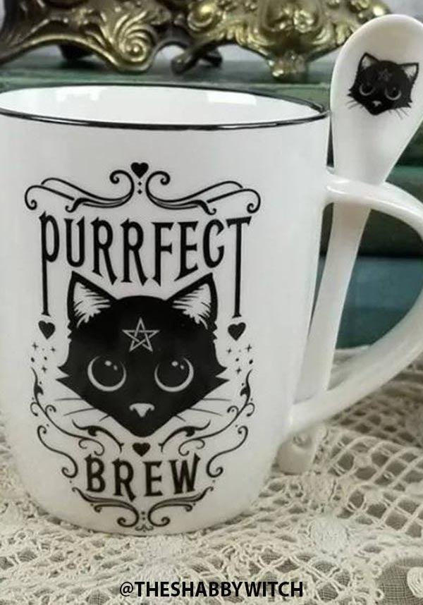 Purrfect Tea and Coffee Mug & Spoon Set for Brew Lovers