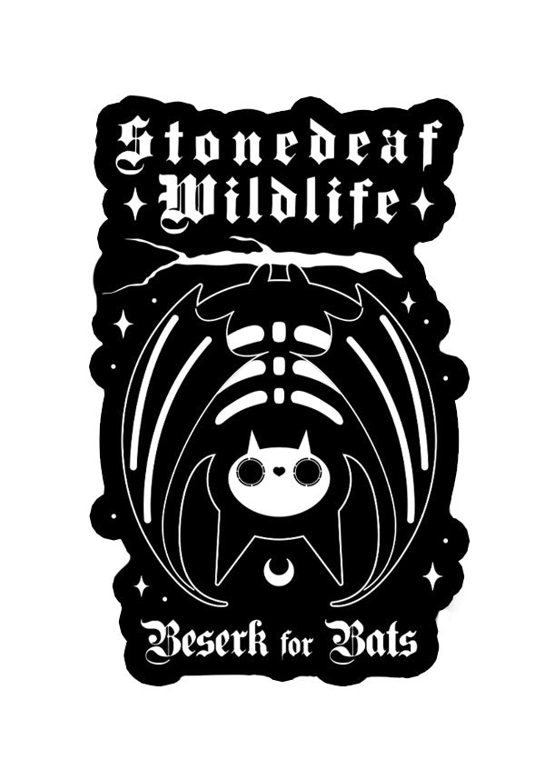 Batty Bones Glossy Charity Sticker by STONEDEAF for Wildlife Support
