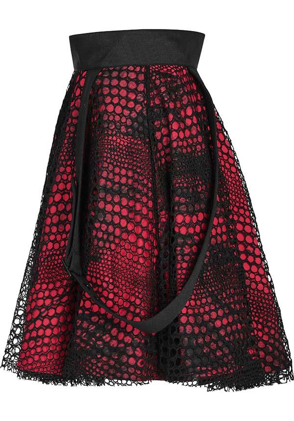 Edgy Rock Sweetheart Adjustable Straps Short Skirt