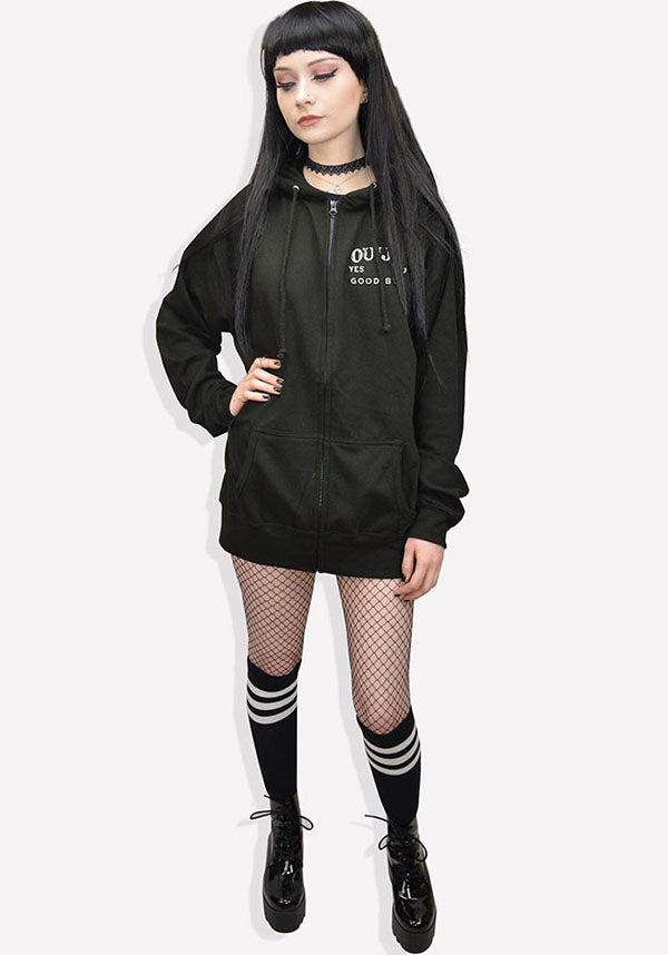 Ouija Board Inspired Ultra - Comfortable Zipped Hoodie