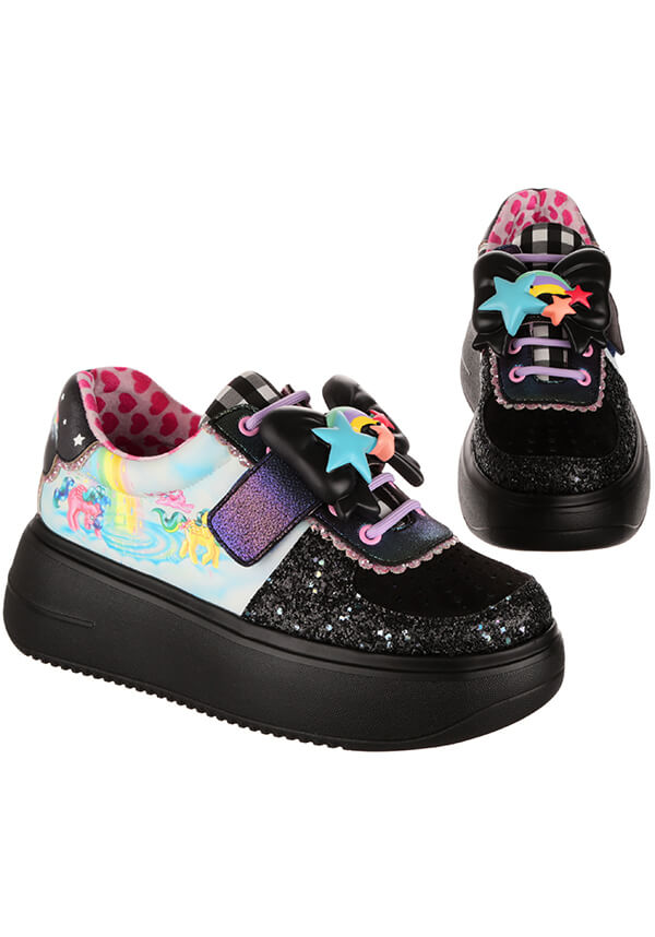 My Little Pony Rainbow of Light Black Platform Lace - up Sneakers