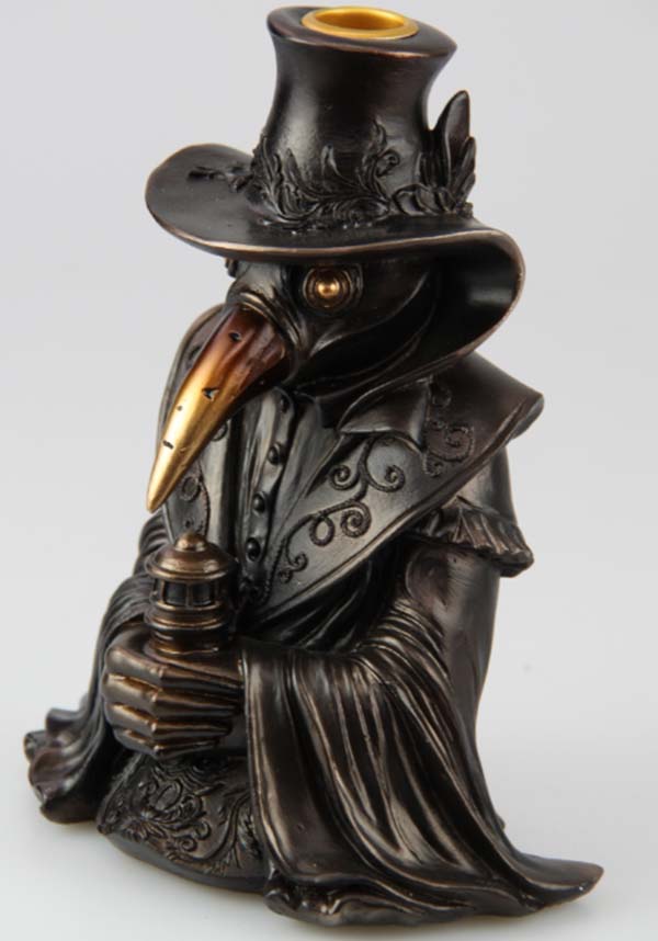 Eerie Plague Doctor Resin Backflow Incense Burner for Gothic Decor