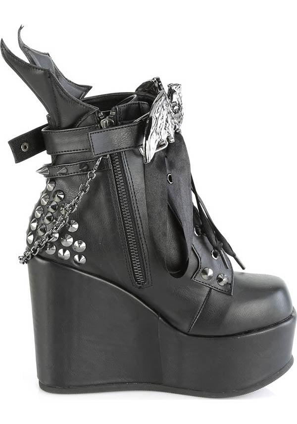 Black Poison-107 Platform Boots - Preorder Now