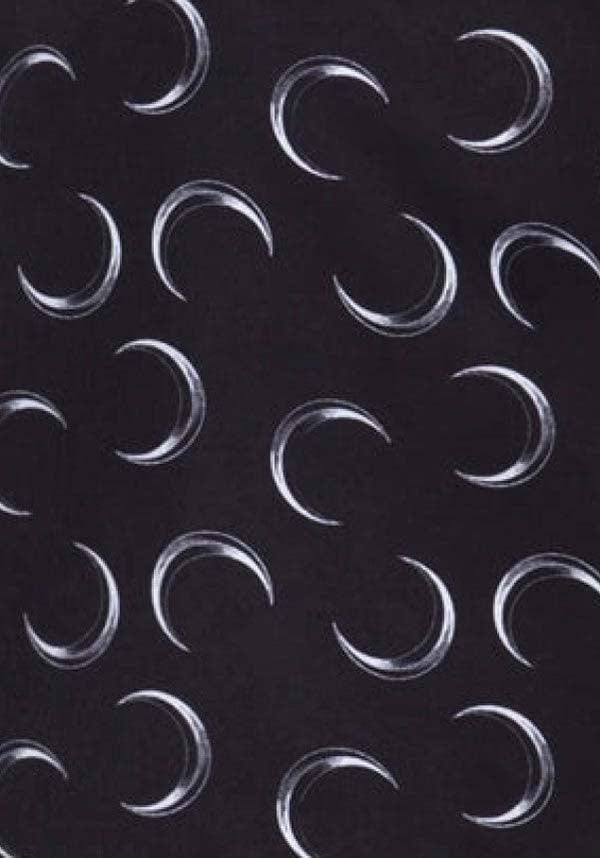 Just a Phaze Faulty Skater Skirt with Crescent Moon Print