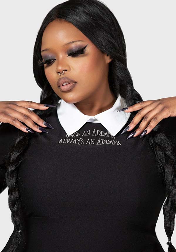 Blackest Heart Skater Style Dress - Licensed Wednesday Merchandise