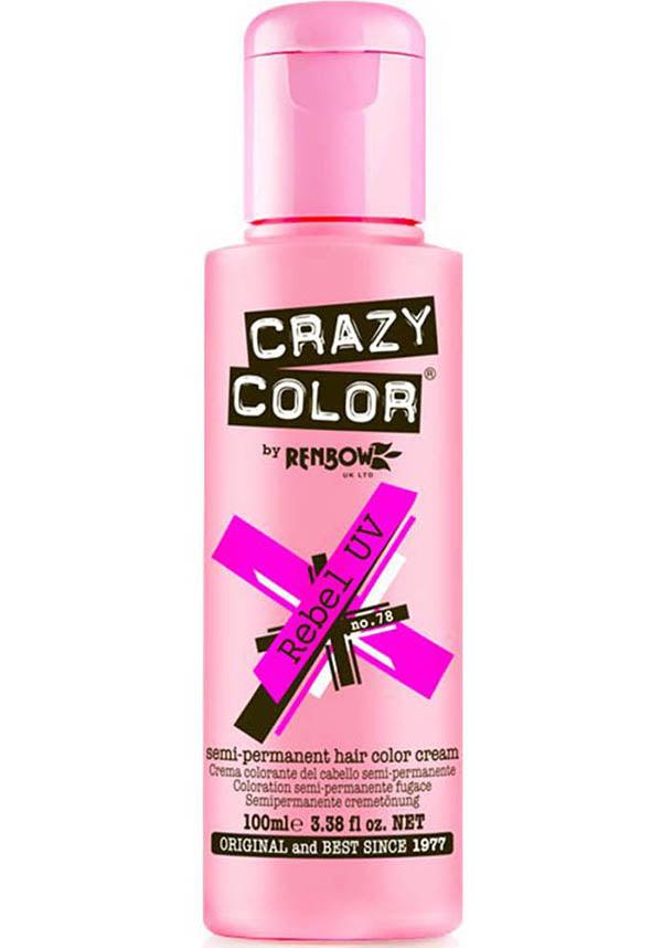 Rebel UV Semi - permanent Bright & Bold Vegan Hair Colour 100ml