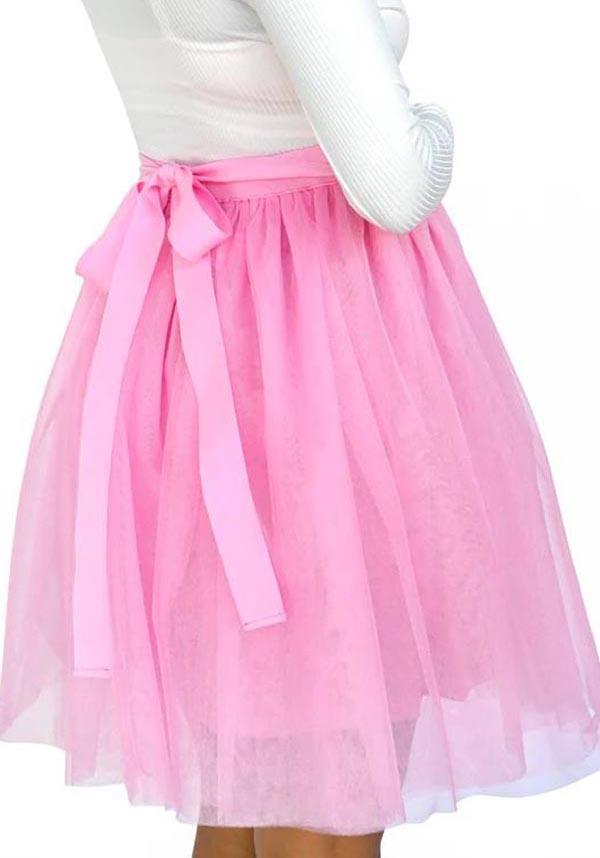 Laurel Pastel Mini Tulle Skirt with Adjustable Waist Ties