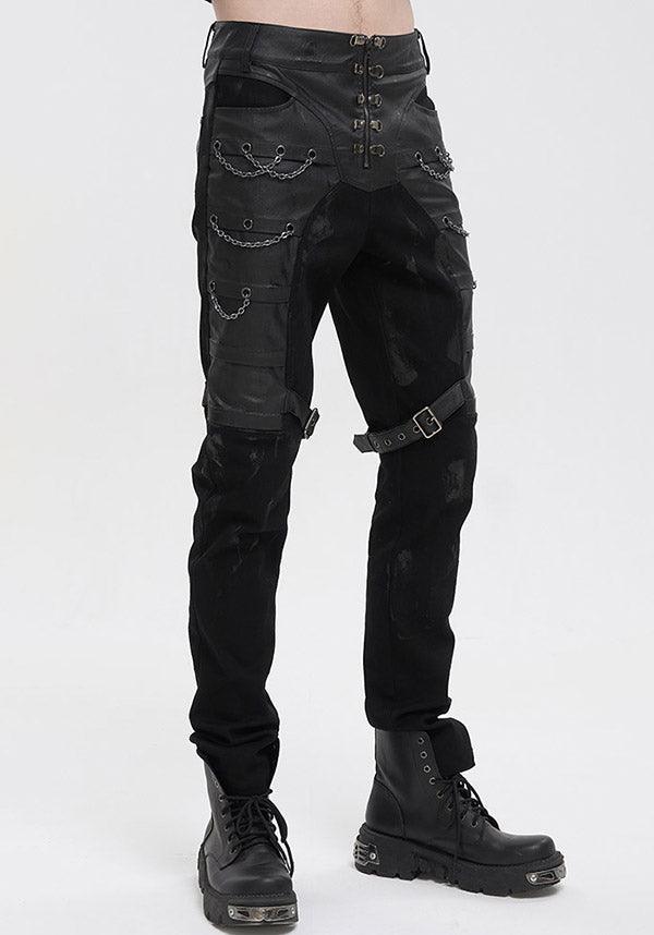 Devil Fashion's Lazarus Edgy Chain Pants for Punk Style Lovers