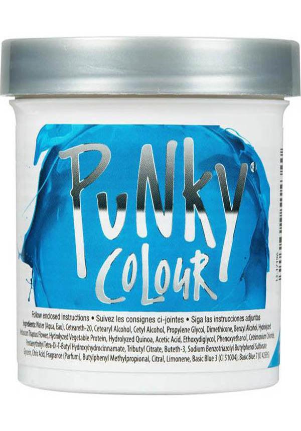 Lagoon Blue Punky Semi - Permanent Conditioning Hair Colour Creme for Mermaid - Inspired Look