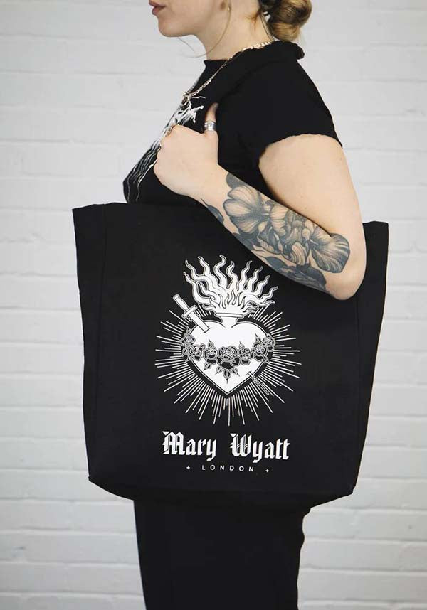 Sacred Canvas Design Tote Bag - A Large Capacity Shopping Tote