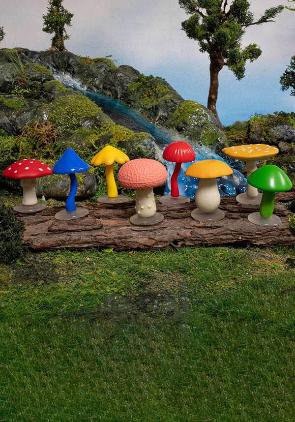 Deluxe Collection of Eight Soft Vinyl Mini Magical Mushrooms
