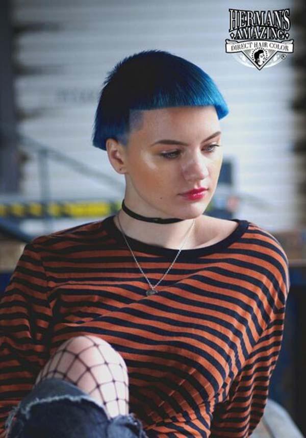 Bella Blue Semi - Permanent Vegan Hair Colour for Intense Ocean Tones