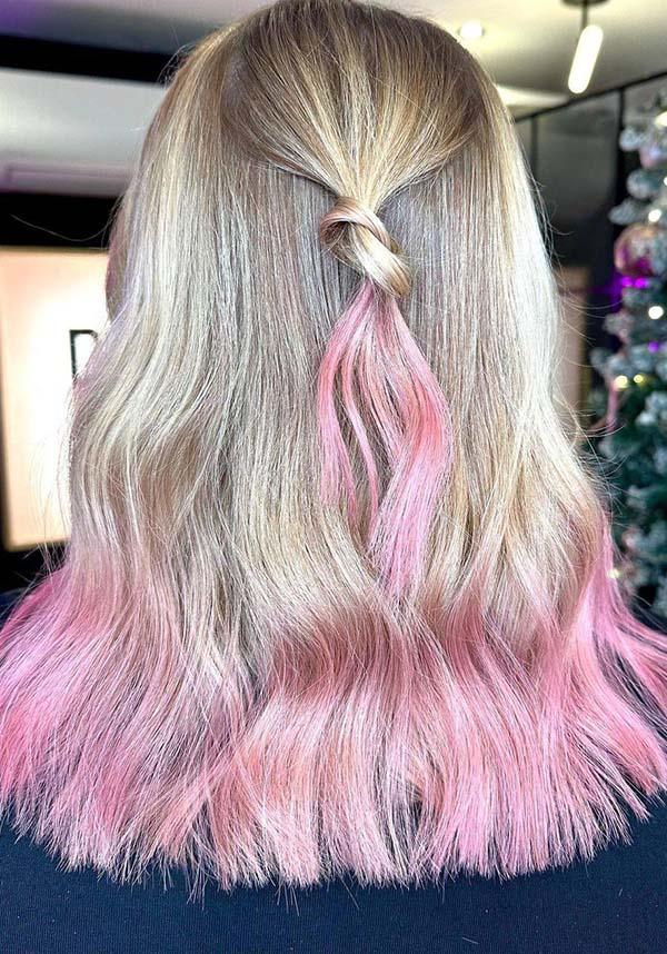 Crazy Color Semi - permanent Rose Gold Hair Dye for a Metallic Finish