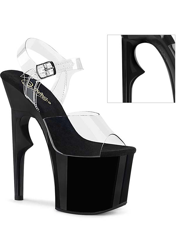LOVETHORN-708 Ankle Strap Heel Sandals in Clear or Black Color Options [Pre-order Available]