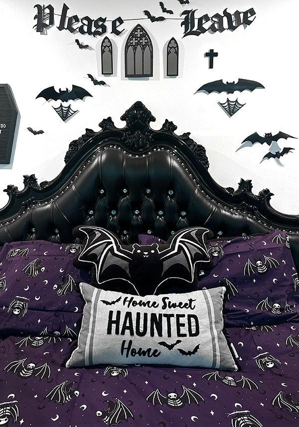 Batty Bones King-Size Quilt Set for Mystical Dreamers