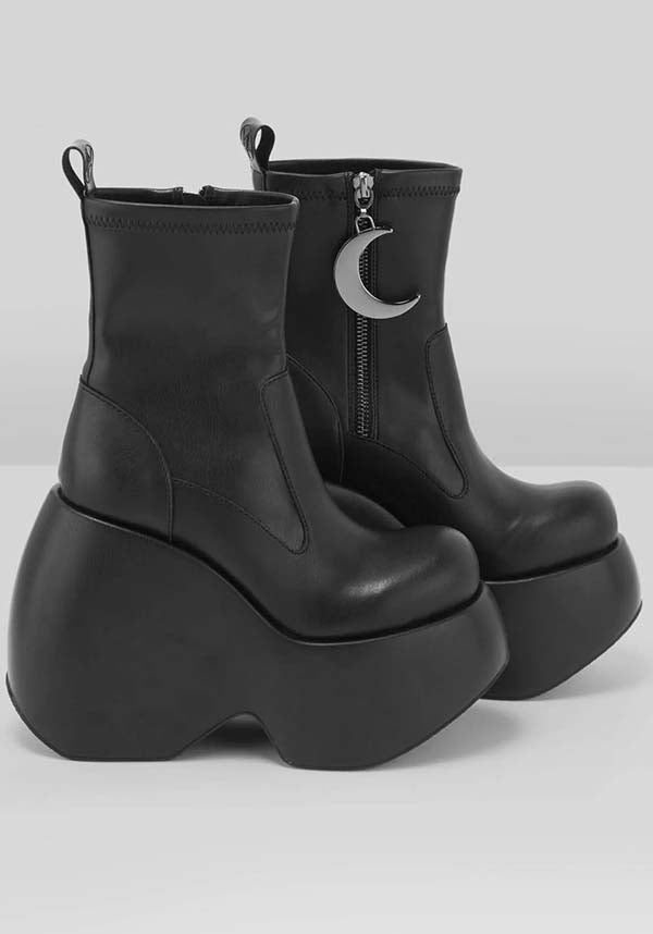 Ruins And Remains Statement Textured PU Women's Boots