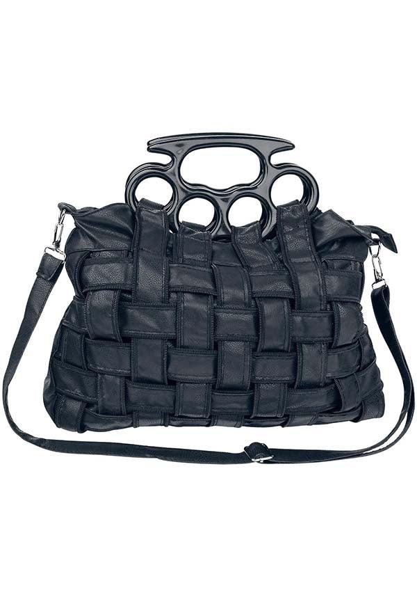 Stylish 100% Polyester Jade Handbag with Adjustable Strap