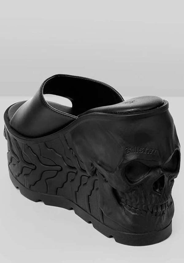 Doom-themed Platform Sliders for Women - Fashionable and Stylish Footwear