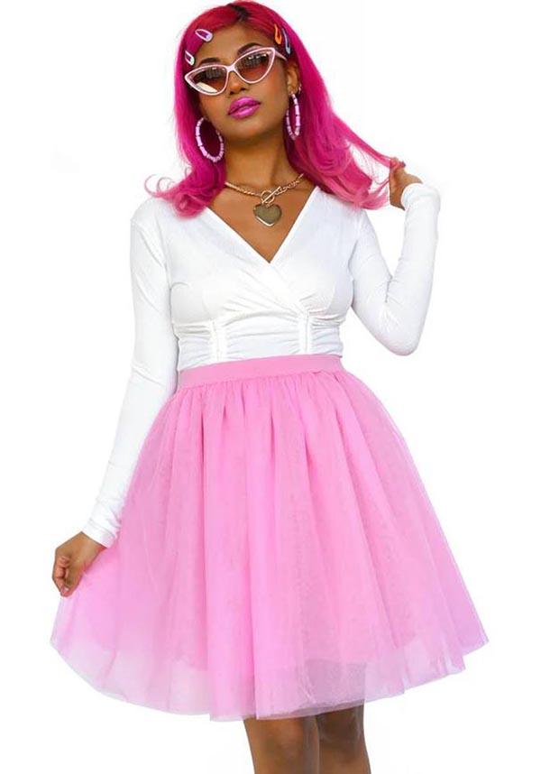 Laurel Pastel Mini Tulle Skirt with Adjustable Waist Ties
