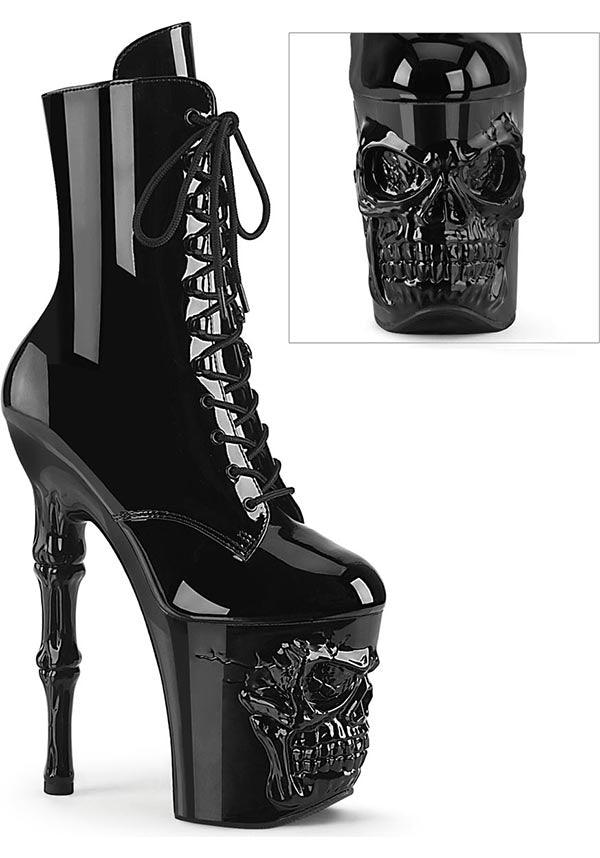 PREORDER! RAPTURE-1020 Black Patent Platform Heels