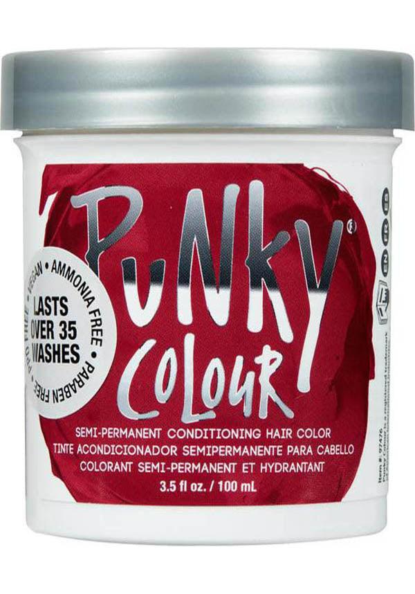 Punky Semi - Permanent Red Wine Hair Colour with Vegan Keratin