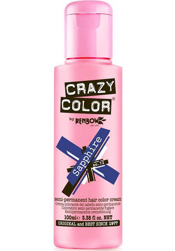 Luxurious Crazy Color Sapphire Semi - permanent Hair Colour for Pre - lightened Hair