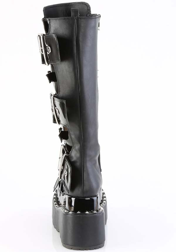 BEAR-215 Black Platform Boots - Preorder Now!