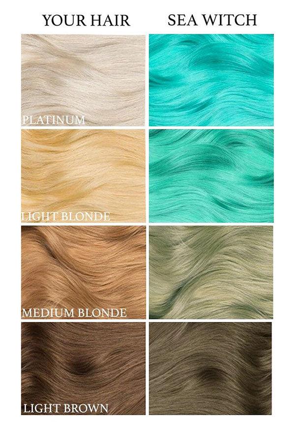Unique Semi - Permanent Sea Witch Pastel Teal Hair Dye