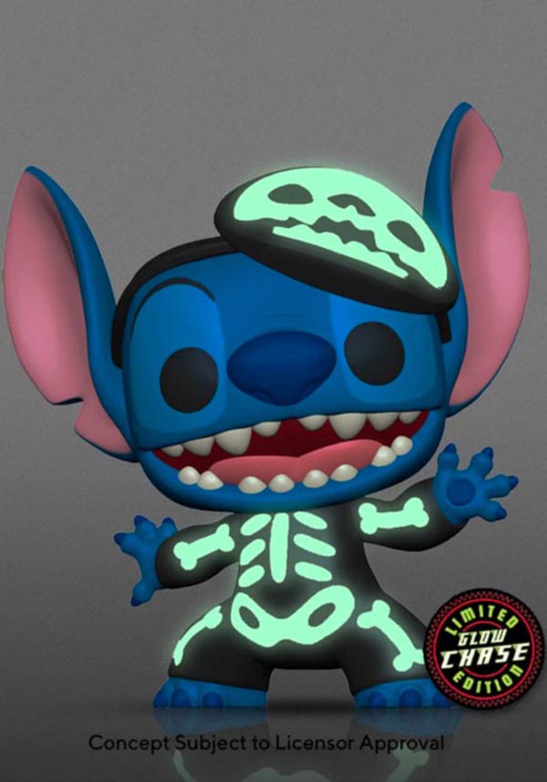 Lilo & Stitch POP! Vinyl: Adorable Skeleton Stitch with Glow-in-the-Dark Chance