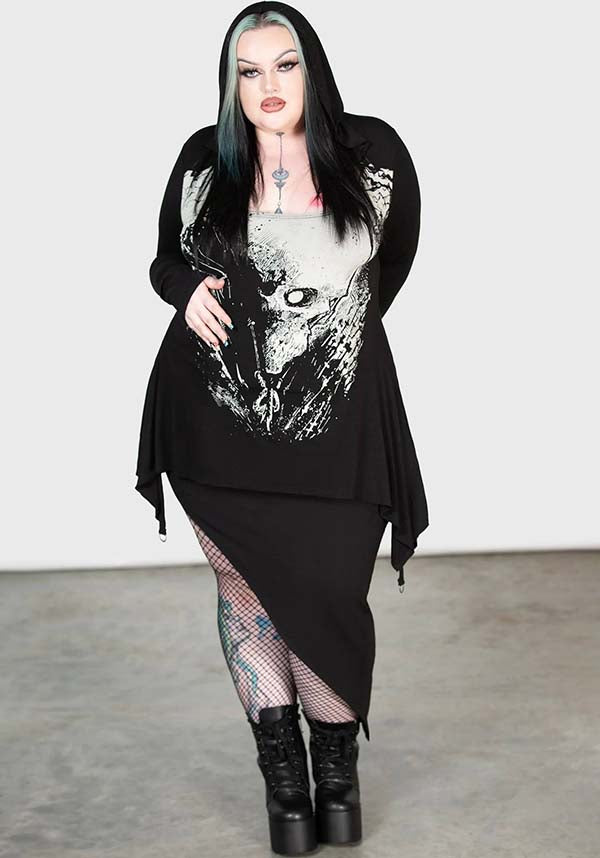 Lone Spirits Stylish Hooded TOP