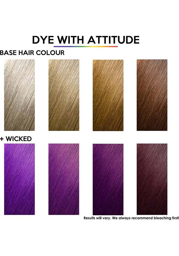 Attitude Wicked Purple Semi - permanent Hair Dye for a Magical Look