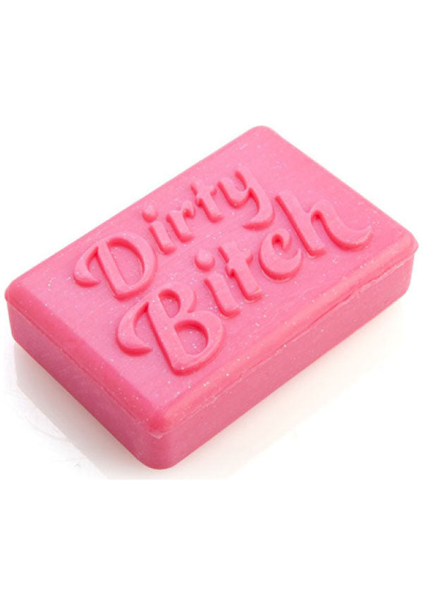 Dirty Bitch Brand Glittery Pink Rose - Scented Soap Bar