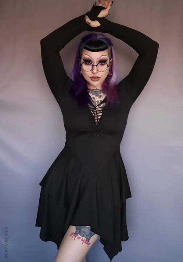 Bellatrix Witchy Style Ultra - Soft Mini Dress for Cozy Wear