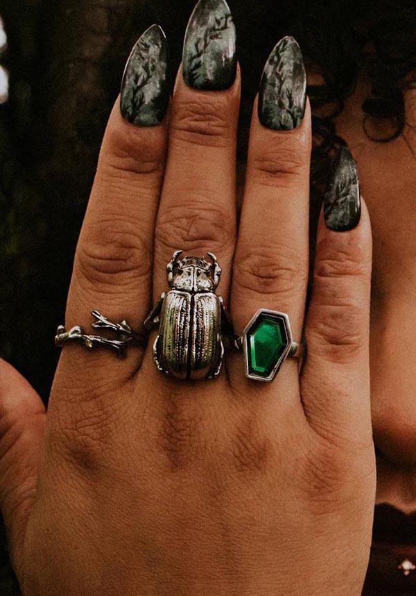 Nature - Inspired Stainless Steel Beetle Ring for Endless Wear