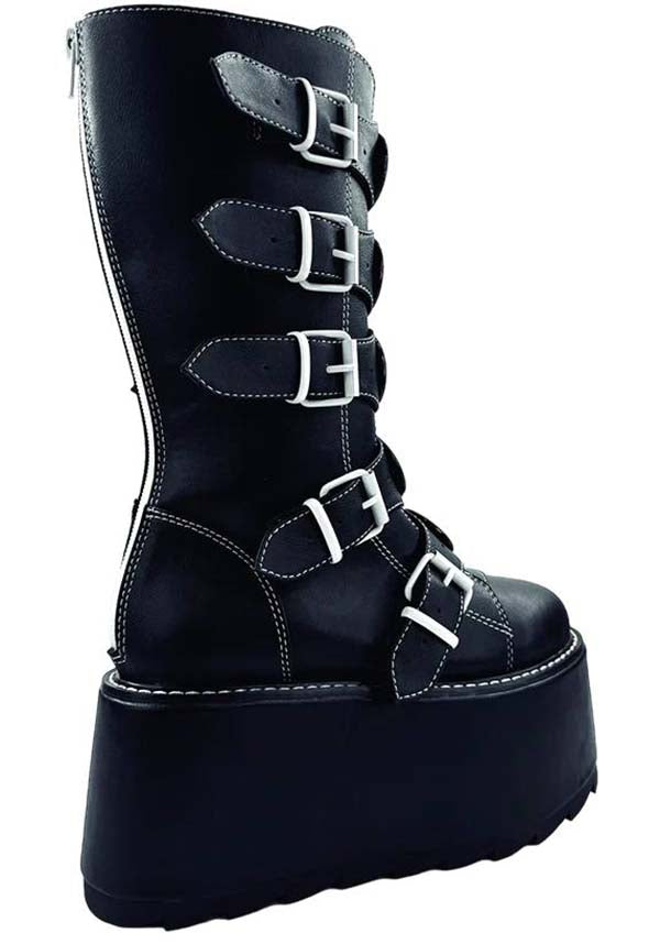 YRU Phazer Emily The Strange Gothic-Inspired Platform Boots for Bold Fashion Statements
