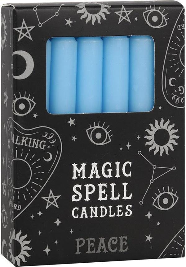 Light Blue Peace Spell Magic Candles | Pack of 12 for Spiritual Practices