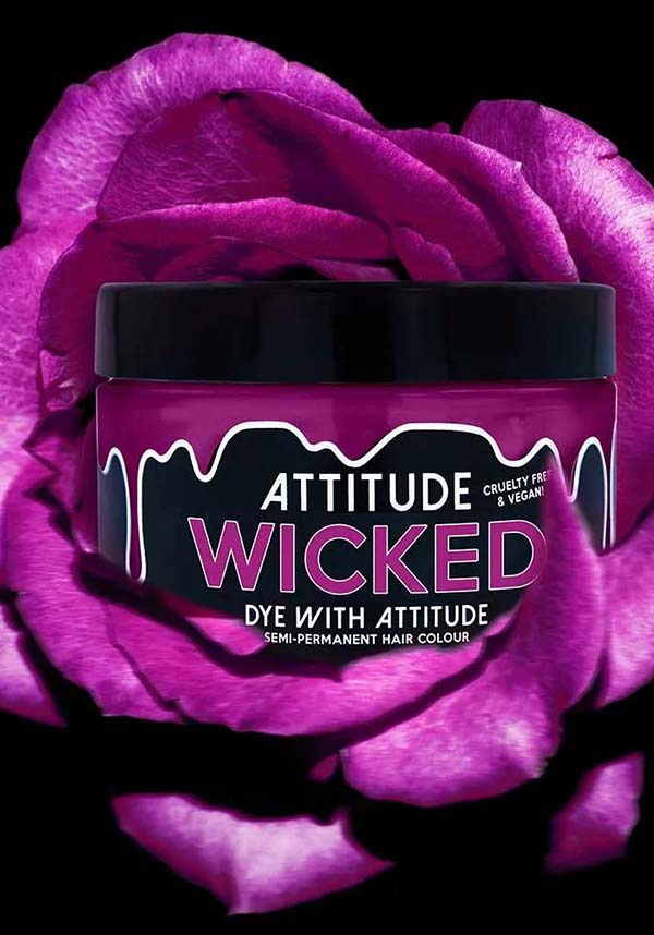 Attitude Wicked Purple Semi - permanent Hair Dye for a Magical Look