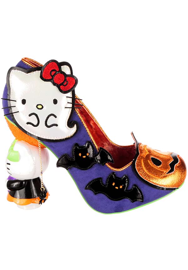 Pretty Purple Pumpkin Design Hello Kitty High Heel Shoes | HEELS*