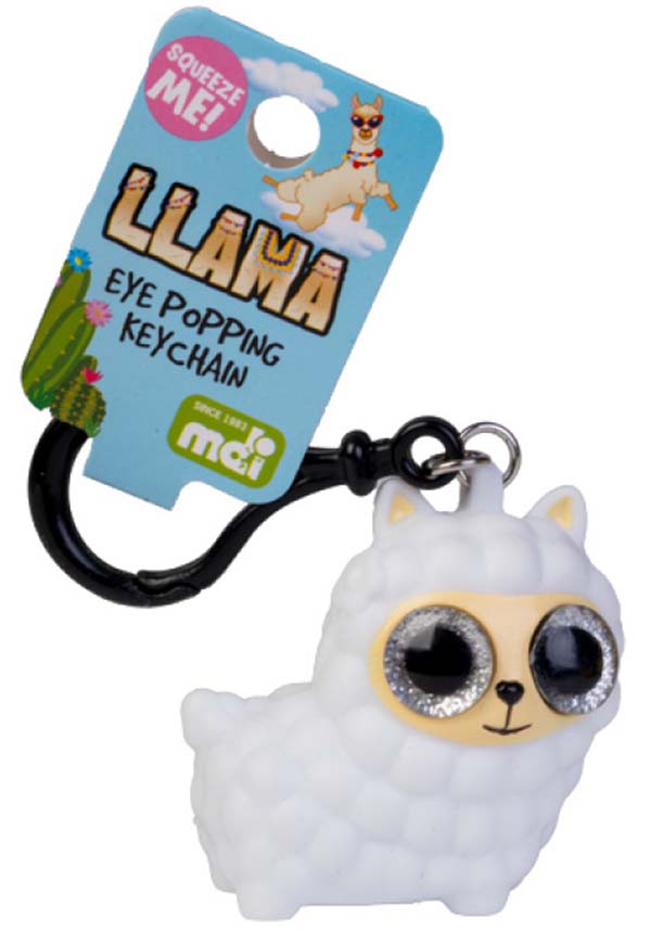 Eye - Popping Llama Keychain: A Fun and Interactive Accessory