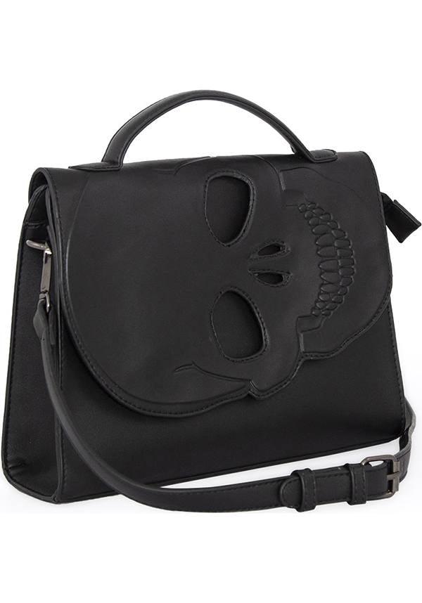 Gothic Style Black Tenebris Shoulder Bag for Alternative Fashion Lovers